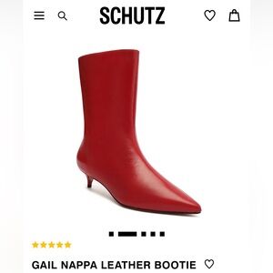 Schutz Gail Nappa Leather Bootie